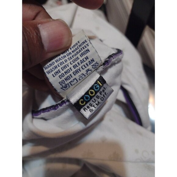 COOGI Shirt Men XL Short Sleeve T-Shirt Graphic Logo Zipper Pocket White Cotton - Picture 10 of 13